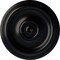 Ekena Millwork Traditional Ceiling Medallion (Fits Canopies up to 2 3/4"), Hand-Painted Jet Black, 12"OD x 1"P CM12TRBLF - alternate 1